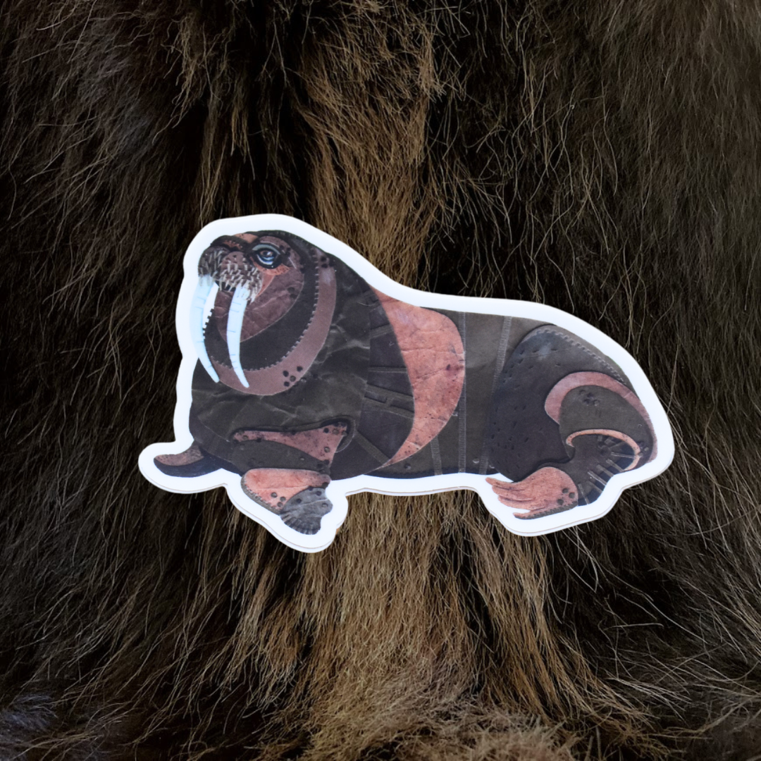 Stormy Haulout (Walrus) Vinyl Sticker